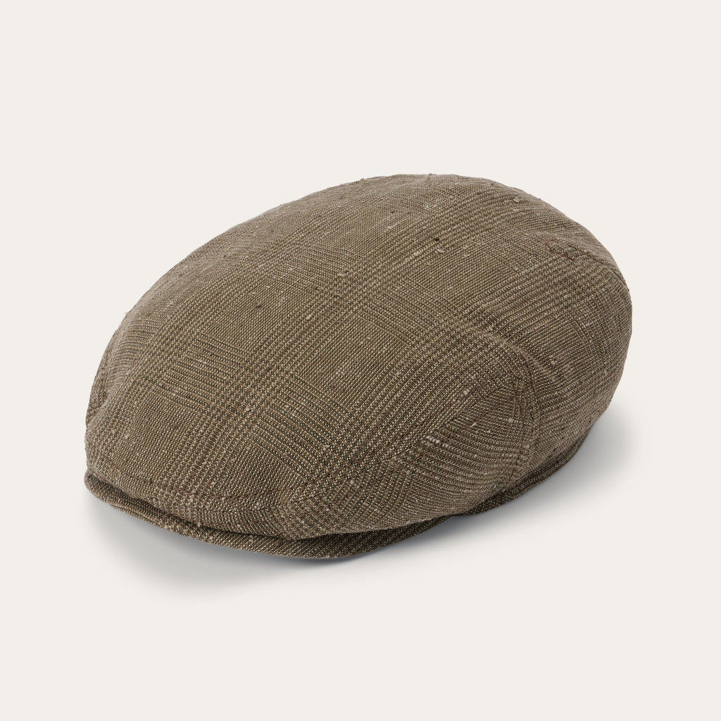 Glen Check Linen/Silk Kent Cap