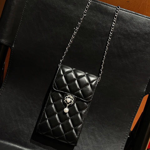 Crossbody lederen telefoontas