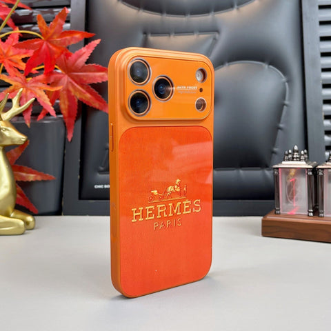 Custodia per iPhone serie H di lusso arancione