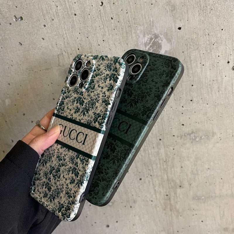 Premium Green Tree iPhone-deksel