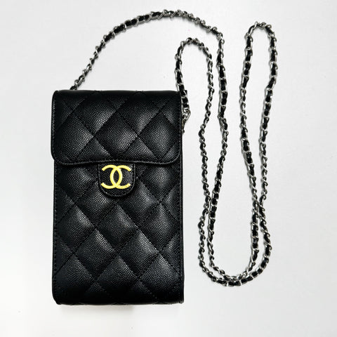 Crossbody lederen telefoontas
