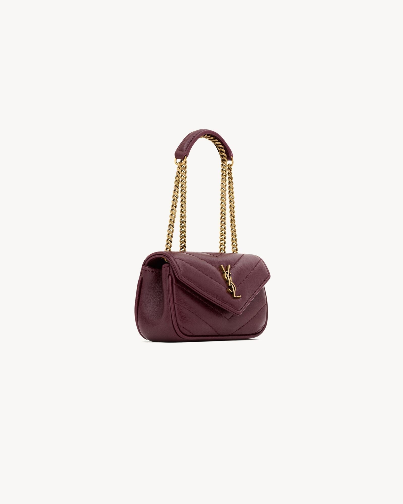 L-Y Leather Mini Chain Adjustable Handbag Wallet