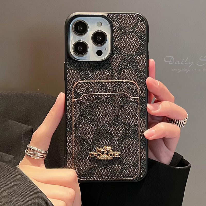 Klasisks Card Bag ādas iPhone korpuss