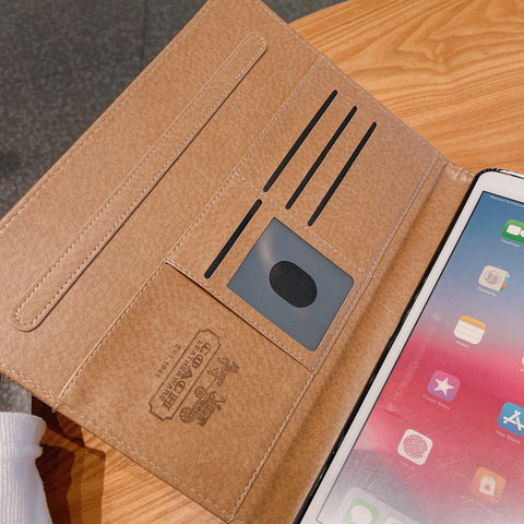 Prémiové klasické kožené pouzdro na tablet Apple iPad