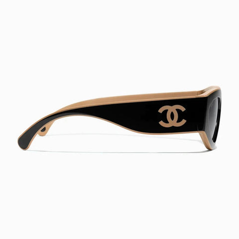 Luksusowe dwukolorowe okulary przeciwsłoneczne kocie oczy – eleganckie i ponadczasowe