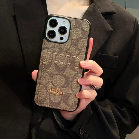 Klasisks Card Bag ādas iPhone korpuss