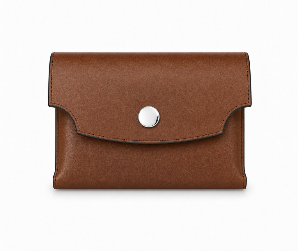 Handcrafted Full-Grain Leather Snap Wallet
