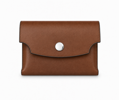 Handcrafted Full-Grain Leather Snap Wallet