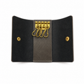 Handcrafted Vintage Leather Key Holder with Brass Hooks