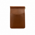 Vintage Handcrafted Full-Grain Leather Money Clip Wallet