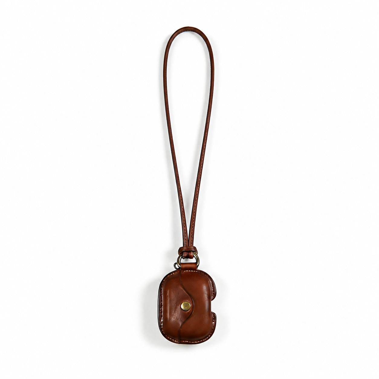 Funda Premium para AirPods de cuero genuino con cordón de cuero gratis