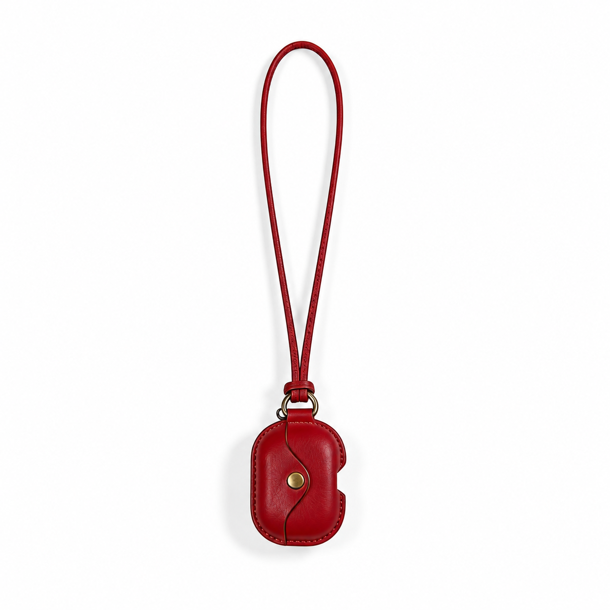 Funda Premium para AirPods de cuero genuino con cordón de cuero gratis