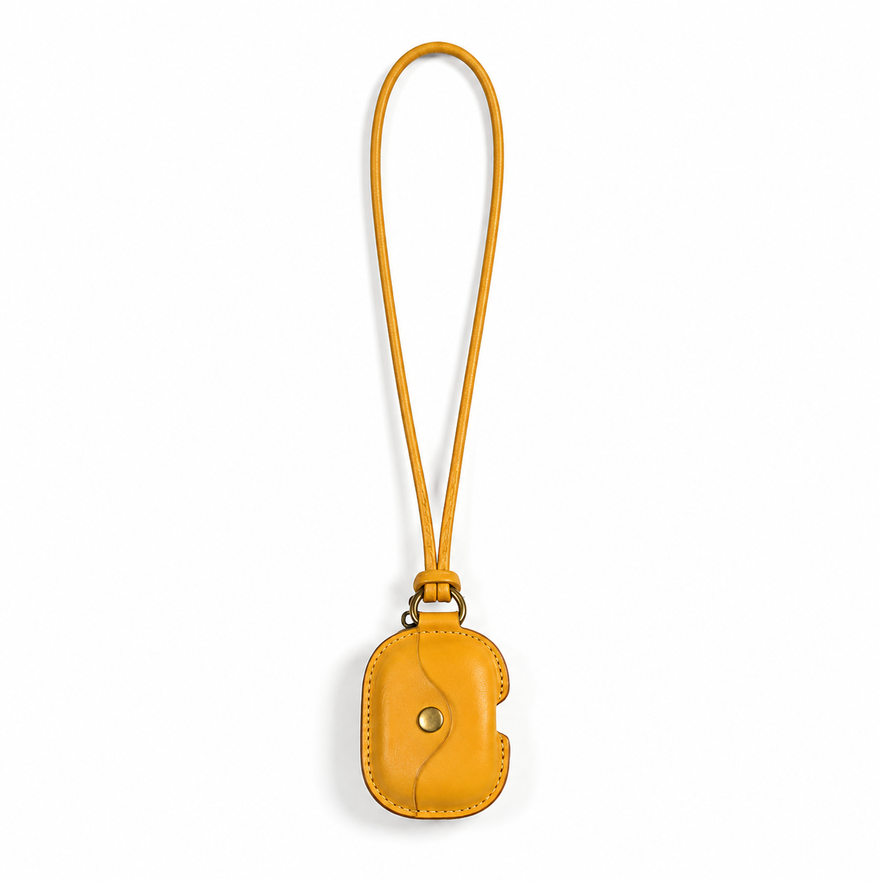 Funda Premium para AirPods de cuero genuino con cordón de cuero gratis