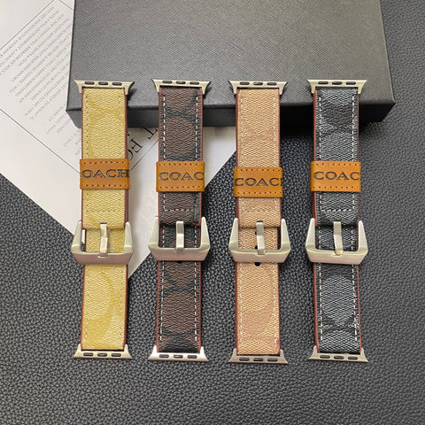 Kožený řemínek Apple Watch Black-YHK244221710