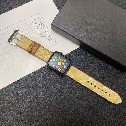 Cinturino in pelle per Apple Watch Coffee-YHK244221710