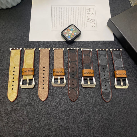 Kožený řemínek Apple Watch Black-YHK244221710