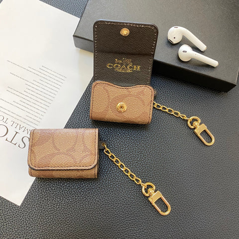Luxury Classic AirPods Pro Θήκες Ανοιχτό καφέ-YH240425