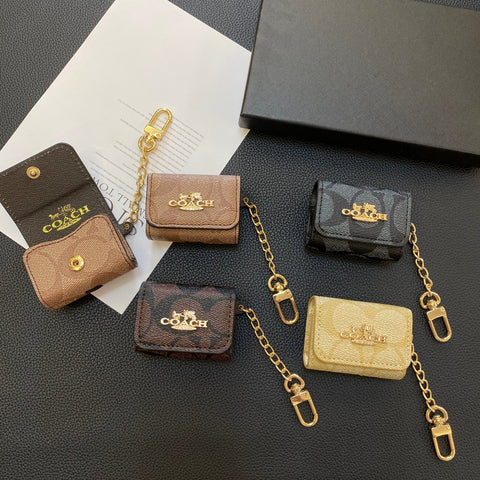 Luxe klassieke AirPods 3e generatie hoesjes lichtbruin-LGK240425