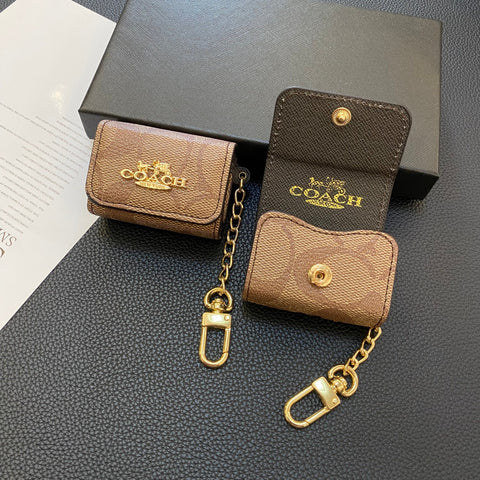 Étuis AirPods Pro classiques de luxe Marron clair - LGK240425