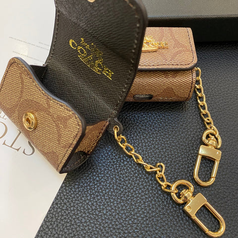 Luxe klassieke AirPods 3e generatie hoesjes lichtbruin-LGK240425