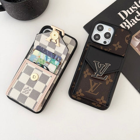 Luksus kort taske Fem farve kæde iPhone etui