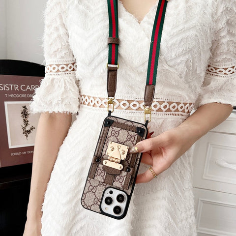 Κλασική θήκη για iPhone με αλυσίδα Premium Card Bag