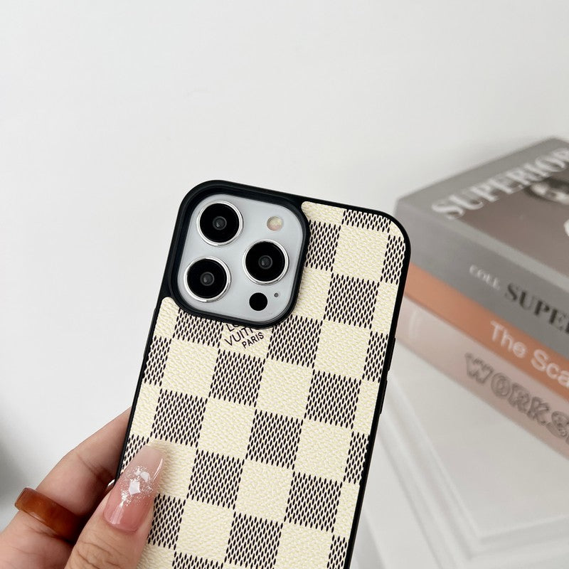 Luksus Black & White Crossbody iPhone etui