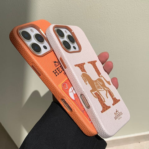 Klassische iPhone-Hülle aus Leder