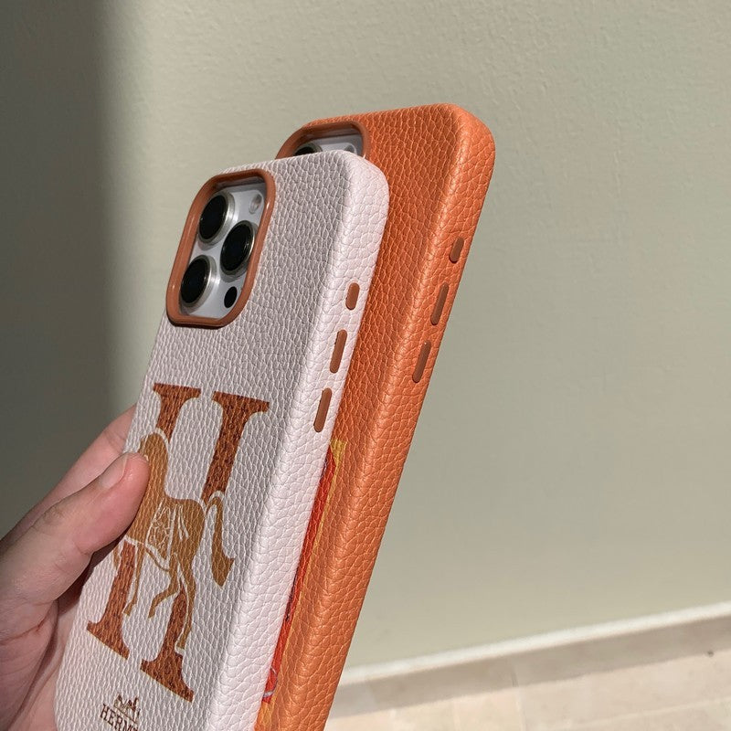 Klassische iPhone-Hülle aus Leder