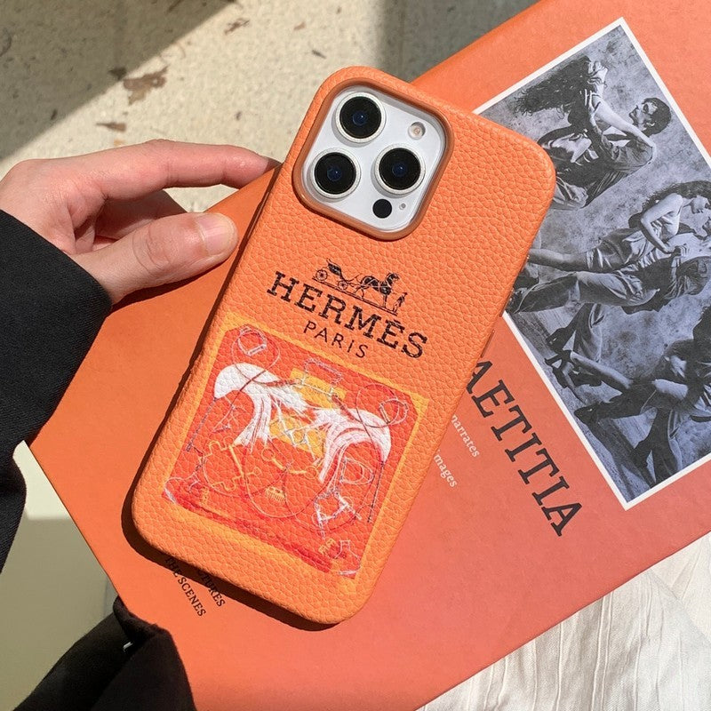 Klassische iPhone-Hülle aus Leder