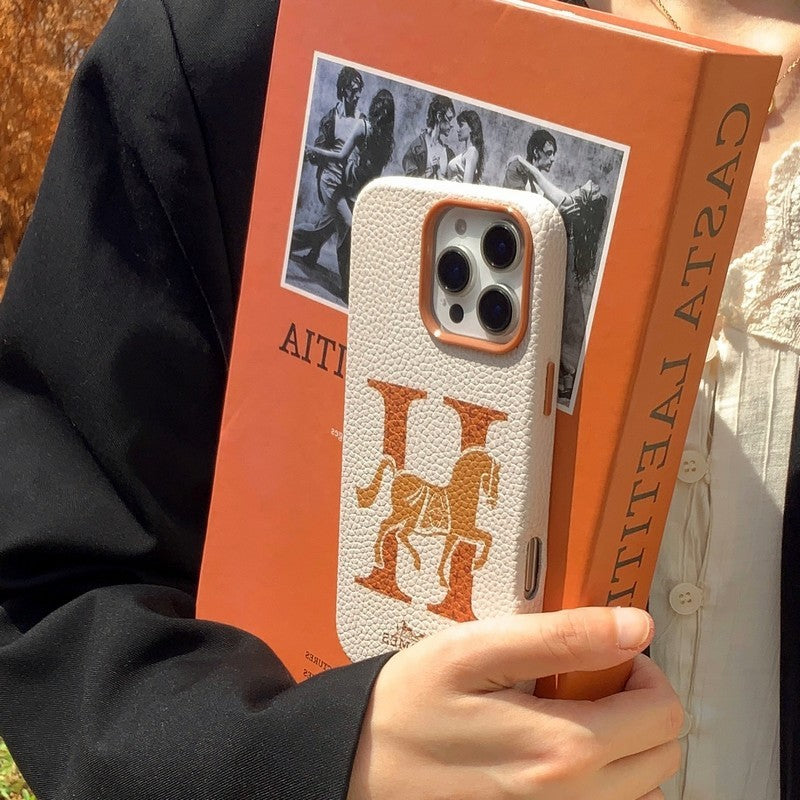 Klassische iPhone-Hülle aus Leder