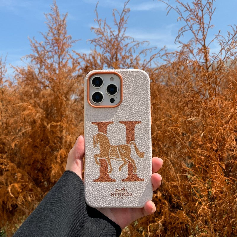 Klassische iPhone-Hülle aus Leder