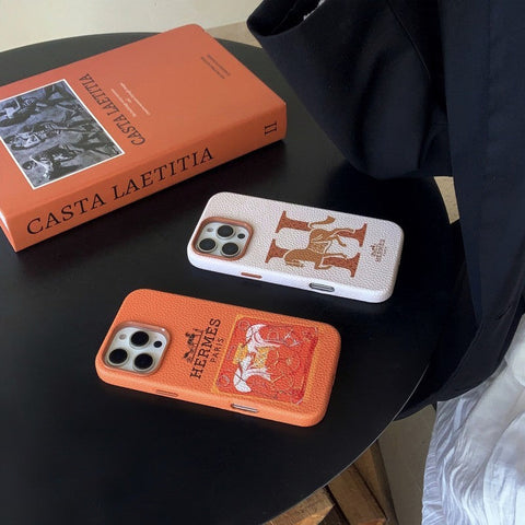 Klassische iPhone-Hülle aus Leder