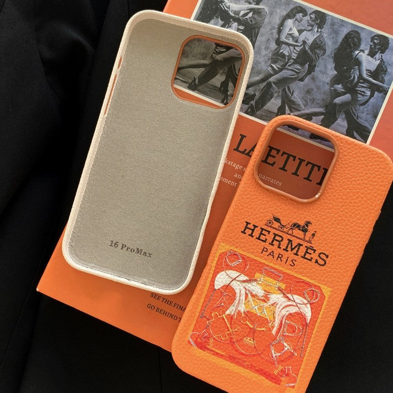 Klassische iPhone-Hülle aus Leder