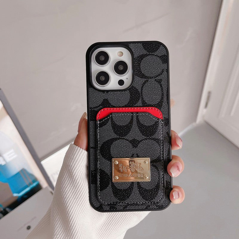 Husă clasică pentru iPhone din piele