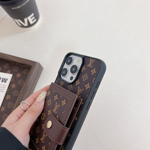 ラグジュアリーカードバッグクロスボディiPhoneケース