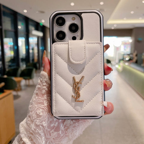 セイントカードバッグカラーレザーiPhoneケース