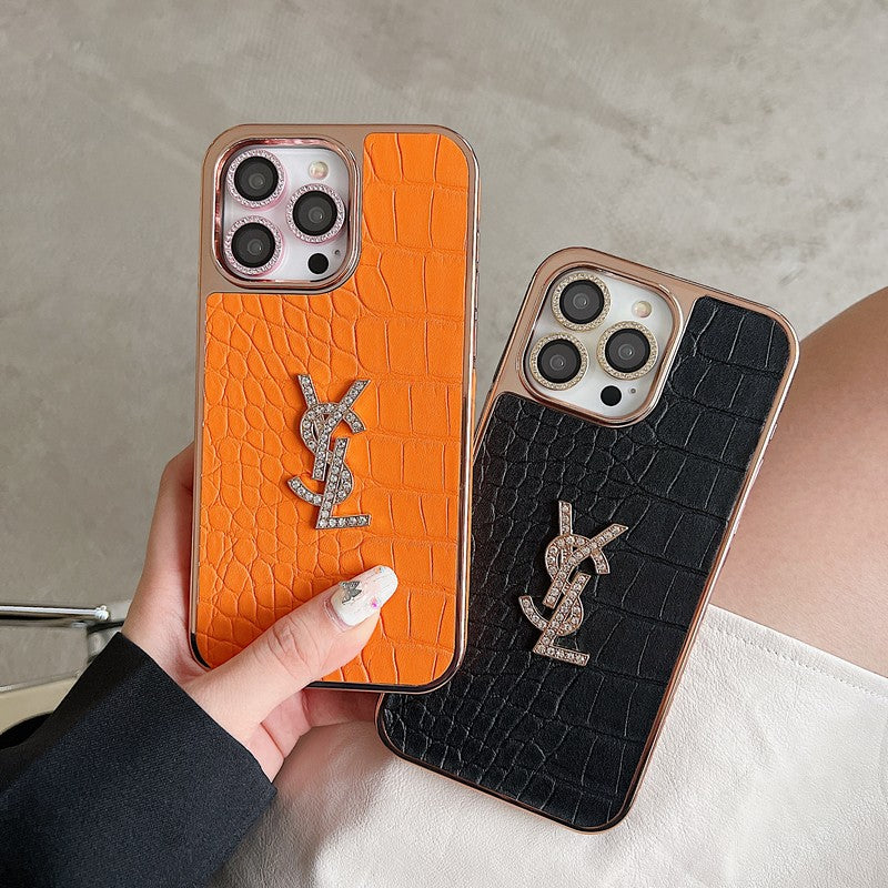 Saint Color Leather Rose Gold iPhone-deksel