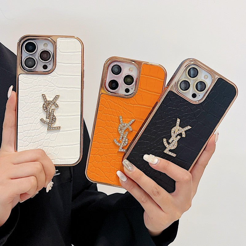 Saint Color Leather Rose Gold iPhone-deksel