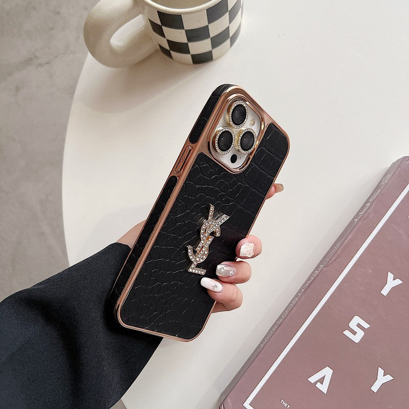Saint Color Leather Rose Gold iPhone-deksel
