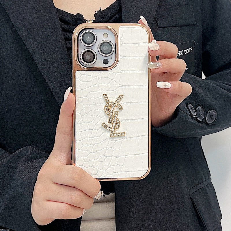 Saint Color Leather Rose Gold iPhone-deksel