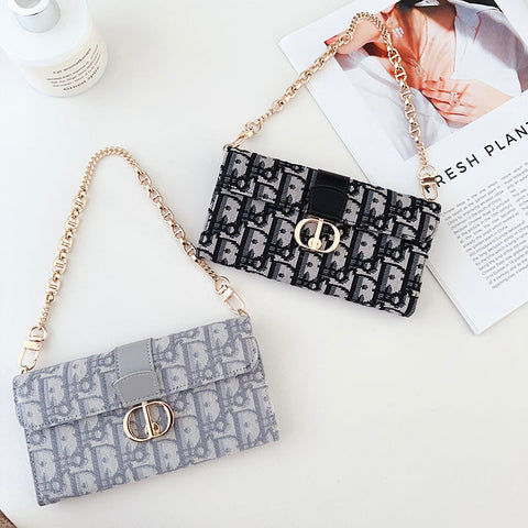 Custodia per iPhone con catena e sciarpe alla moda