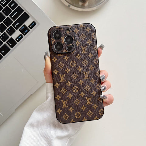 Luksusa klasiskās krāsas ādas iPhone korpuss