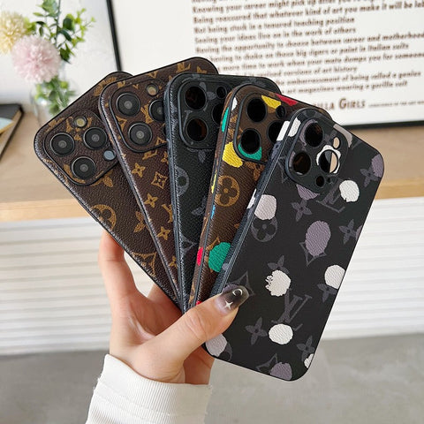 Luksusa klasiskās krāsas ādas iPhone korpuss