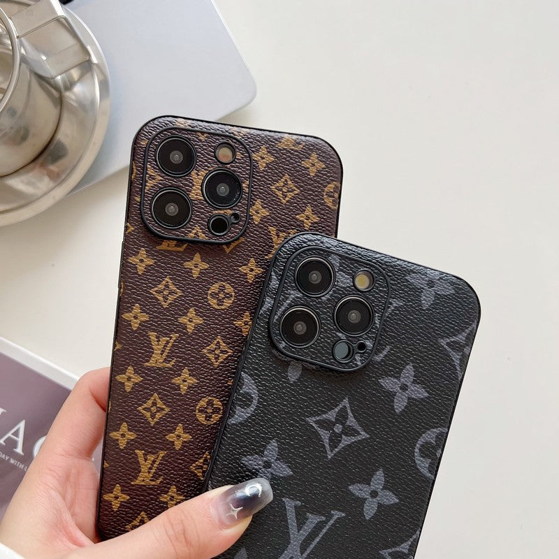 Luksusa klasiskās krāsas ādas iPhone korpuss