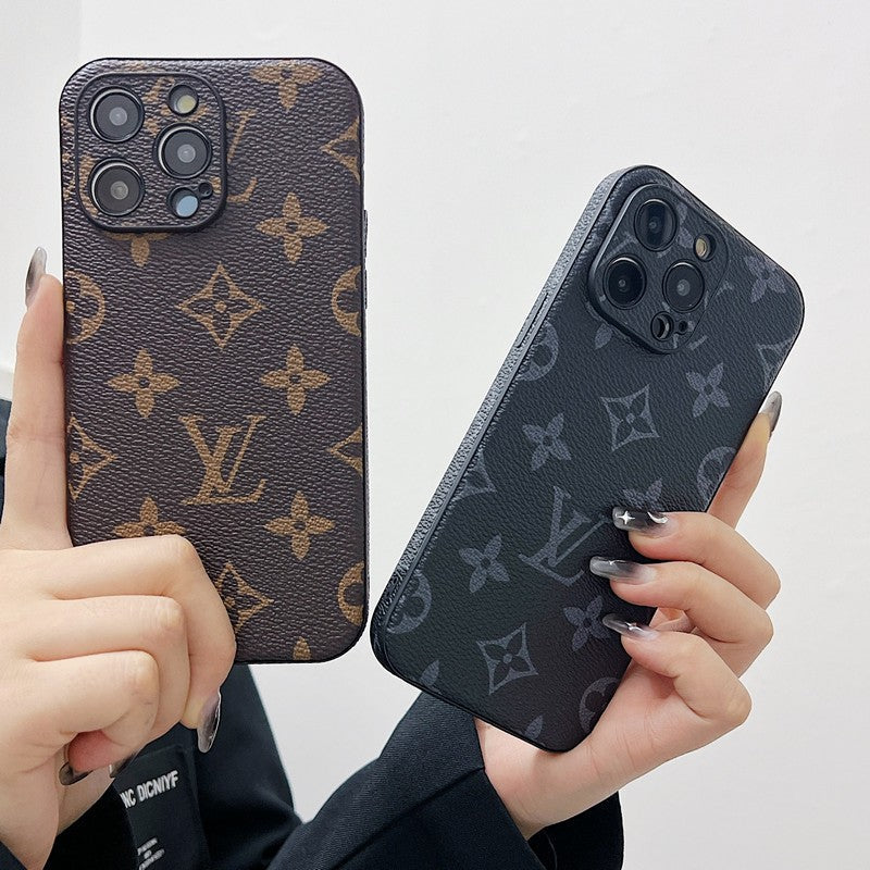 Luksusa klasiskās krāsas ādas iPhone korpuss
