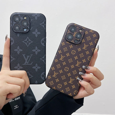 Luksusa klasiskās krāsas ādas iPhone korpuss