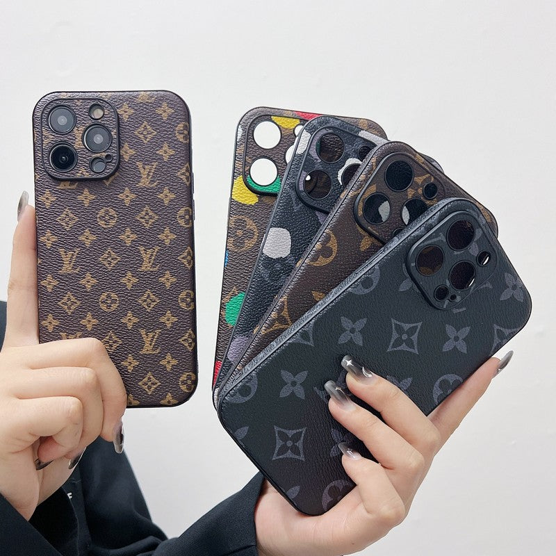 Luksusa klasiskās krāsas ādas iPhone korpuss