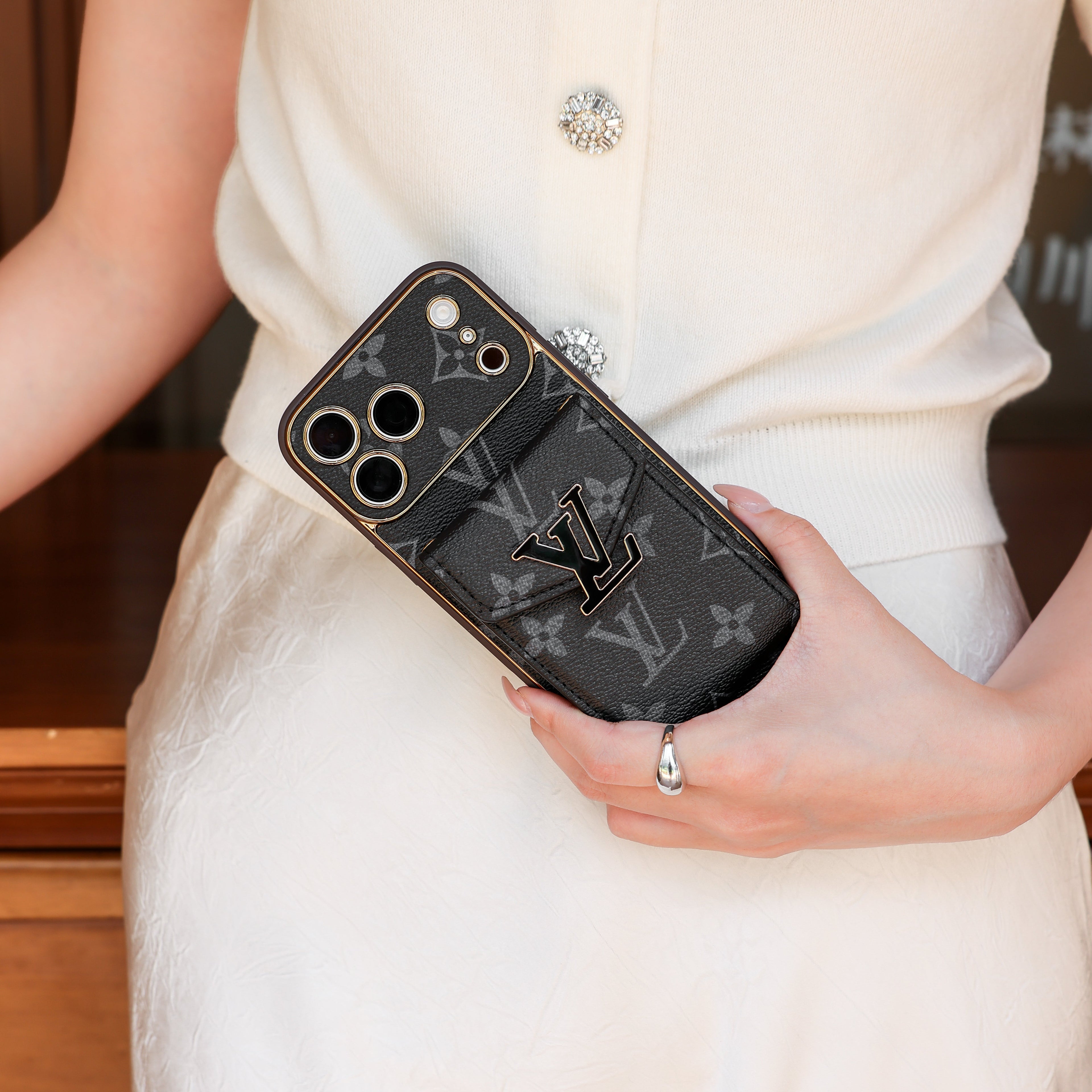 New Classic Luxury Card Holder Phone Case  01