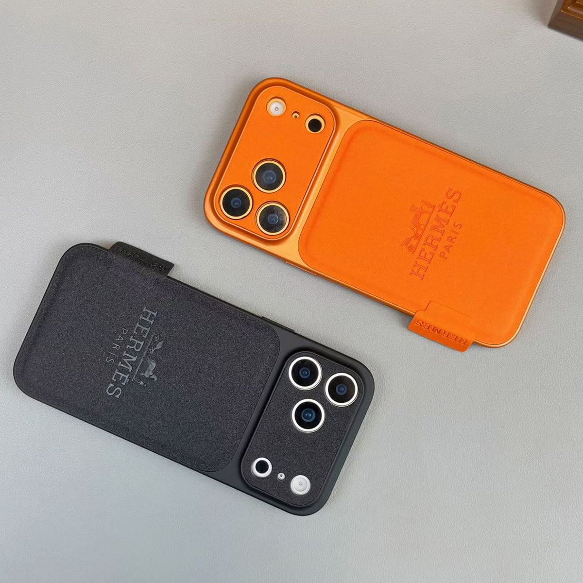 Classices Premium-Leder-iPhone-Hülle – luxuriöser Schutz